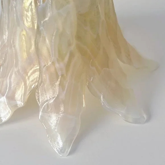 Lavorazione Murano Art Glass, Honey and white Color - Picture 12 of 14